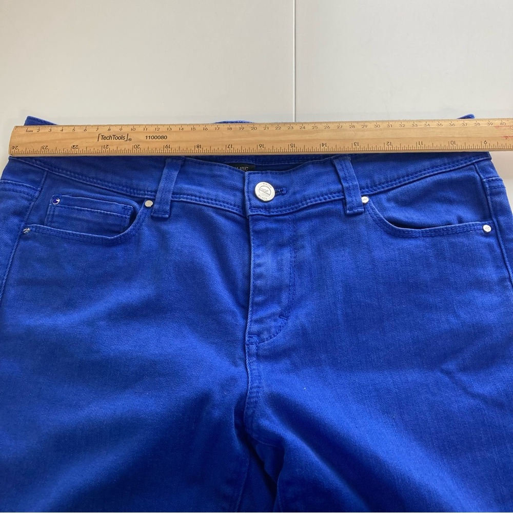 WHBM Royal Blue Slim Ankle Blanc Vibrant Royal Blue Jeans Size 4R - Picture 7 of 8
